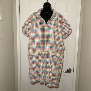 Unisex Multicolor Fun Summer Relaxed Boxy Onesie Romper Mini Jumpsuit XXL